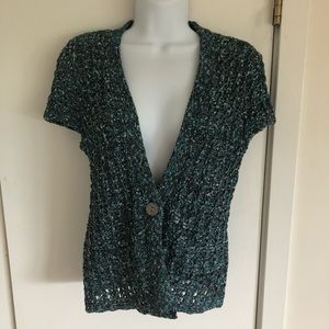 Jones NY capped sleeve cardigan